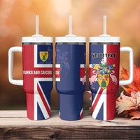 Personalised Turks and Caicos Islands Tumbler With Handle Come On Team TCI