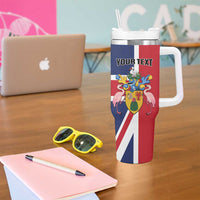 Personalised Turks and Caicos Islands Tumbler With Handle Come On Team TCI