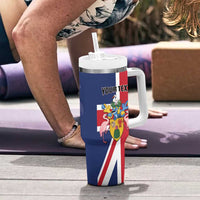 Personalised Turks and Caicos Islands Tumbler With Handle Come On Team TCI
