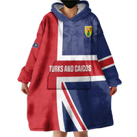 Personalised Turks and Caicos Islands Wearable Blanket Hoodie Come On Team TCI