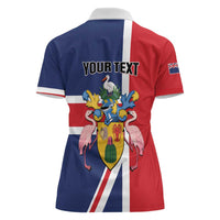 Personalised Turks and Caicos Islands Women Polo Shirt Come On Team TCI