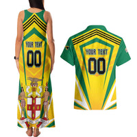 Custom Cricket Jamaica Scorpions Couples Matching Tank Maxi Dress and Hawaiian Shirt We Made Legends