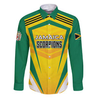 Custom Cricket Jamaica Scorpions Family Matching Long Sleeve Bodycon Dress and Hawaiian Shirt We Made Legends
