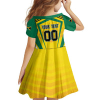 Custom Cricket Jamaica Scorpions Family Matching Off Shoulder Maxi Dress and Hawaiian Shirt We Made Legends