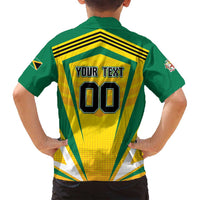 Custom Cricket Jamaica Scorpions Family Matching Puletasi and Hawaiian Shirt We Made Legends