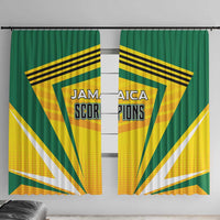 Cricket Jamaica Scorpions Window Curtain We Made Legends