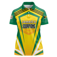 Custom Cricket Jamaica Scorpions Women Polo Shirt We Made Legends
