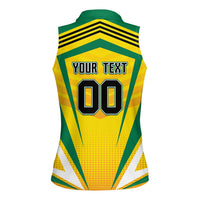 Custom Cricket Jamaica Scorpions Women Sleeveless Polo Shirt We Made Legends