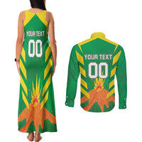Custom Cricket Windwards Volcanoes Couples Matching Tank Maxi Dress and Long Sleeve Button Shirt All The Best LAVA Boys
