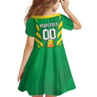 Custom Cricket Windwards Volcanoes Family Matching Off The Shoulder Long Sleeve Dress and Hawaiian Shirt All The Best LAVA Boys