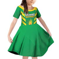 Custom Cricket Windwards Volcanoes Family Matching Off Shoulder Short Dress and Hawaiian Shirt All The Best LAVA Boys