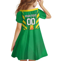 Custom Cricket Windwards Volcanoes Family Matching Short Sleeve Bodycon Dress and Hawaiian Shirt All The Best LAVA Boys