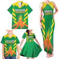 Custom Cricket Windwards Volcanoes Family Matching Tank Maxi Dress and Hawaiian Shirt All The Best LAVA Boys