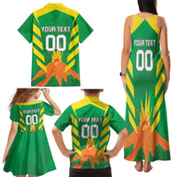 Custom Cricket Windwards Volcanoes Family Matching Tank Maxi Dress and Hawaiian Shirt All The Best LAVA Boys
