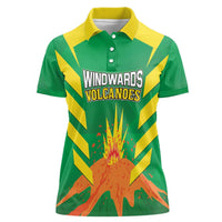 Custom Cricket Windwards Volcanoes Women Polo Shirt All The Best LAVA Boys