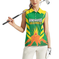 Custom Cricket Windwards Volcanoes Women Sleeveless Polo Shirt All The Best LAVA Boys