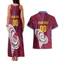 Custom Cricket Leeward Hurricanes Couples Matching Tank Maxi Dress and Hawaiian Shirt Come On Hurricanes Boys