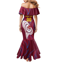 Custom Cricket Leeward Hurricanes Family Matching Mermaid Dress and Hawaiian Shirt Come On Hurricanes Boys