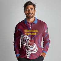 Custom Cricket Leeward Hurricanes Long Sleeve Polo Shirt Come On Hurricanes Boys
