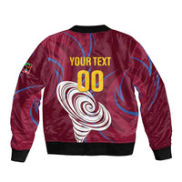 Custom Cricket Leeward Hurricanes Sleeve Zip Bomber Jacket Come On Hurricanes Boys