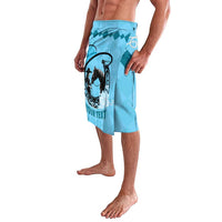 Personalized Kentucky Horse Racing Lavalava Beauty and The Horse Blue Version LT01
