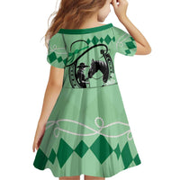 Personalized Kentucky Horse Racing Family Matching Puletasi and Hawaiian Shirt Beauty and The Horse Green Version LT01