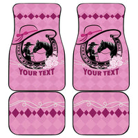 Personalized Kentucky Horse Racing Car Mats Beauty and The Horse Pink Version LT01