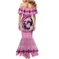Personalized Kentucky Horse Racing Family Matching Mermaid Dress and Hawaiian Shirt Beauty and The Horse Pink Version LT01