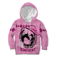 Personalized Kentucky Horse Racing Kid Hoodie Beauty and The Horse Pink Version LT01