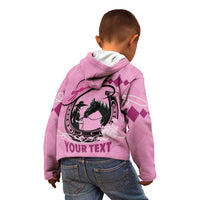 Personalized Kentucky Horse Racing Kid Hoodie Beauty and The Horse Pink Version LT01
