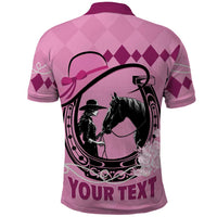 Personalized Kentucky Horse Racing Polo Shirt Beauty and The Horse Pink Version LT01