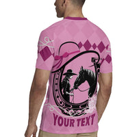 Personalized Kentucky Horse Racing Rugby Jersey Beauty and The Horse Pink Version LT01