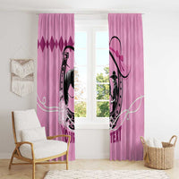 Personalized Kentucky Horse Racing Window Curtain Beauty and The Horse Pink Version LT01
