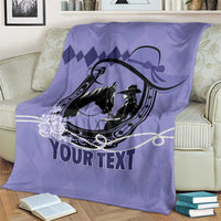Personalized Kentucky Horse Racing Blanket Beauty and The Horse Purple Version LT01