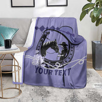 Personalized Kentucky Horse Racing Blanket Beauty and The Horse Purple Version LT01