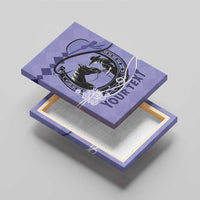 Personalized Kentucky Horse Racing Canvas Wall Art Beauty and The Horse Purple Version LT01