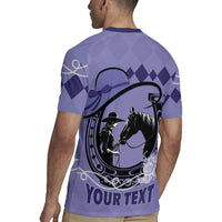 Personalized Kentucky Horse Racing Rugby Jersey Beauty and The Horse Purple Version LT01