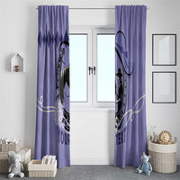 Personalized Kentucky Horse Racing Window Curtain Beauty and The Horse Purple Version LT01