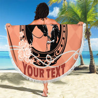 Personalized Kentucky Horse Racing Beach Blanket Beauty and The Horse Orange Version LT01