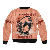 Personalized Kentucky Horse Racing Bomber Jacket Beauty and The Horse Orange Version LT01
