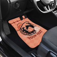 Personalized Kentucky Horse Racing Car Mats Beauty and The Horse Orange Version LT01
