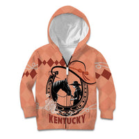 Personalized Kentucky Horse Racing Kid Hoodie Beauty and The Horse Orange Version LT01