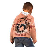 Personalized Kentucky Horse Racing Kid Hoodie Beauty and The Horse Orange Version LT01