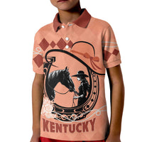 Personalized Kentucky Horse Racing Kid Polo Shirt Beauty and The Horse Orange Version LT01