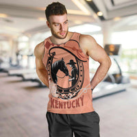 Personalized Kentucky Horse Racing Men Tank Top Beauty and The Horse Orange Version LT01