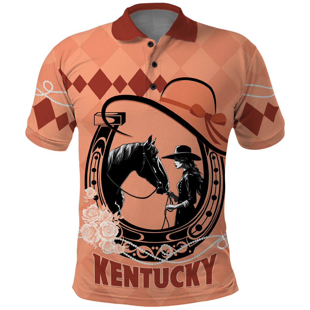 Personalized Kentucky Horse Racing 2024 Polo Shirt Beauty and The Horse Orange Version
