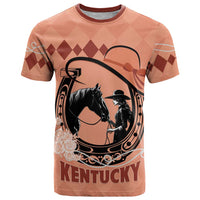 Personalized Kentucky Horse Racing T Shirt Beauty and The Horse Orange Version LT01