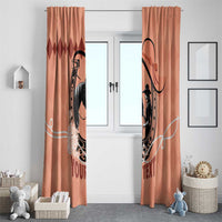 Personalized Kentucky Horse Racing Window Curtain Beauty and The Horse Orange Version LT01