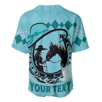 Personalized Kentucky Horse Racing Baseball Jersey Beauty and The Horse Teal Version LT01