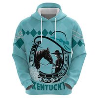 Personalized Kentucky Horse Racing Hoodie Beauty and The Horse Teal Version LT01